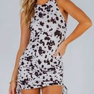 Motel rocks ardilla dress cow print